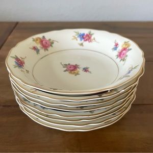 Set of 8 berry bowls - vintage Franconia Krautheim china